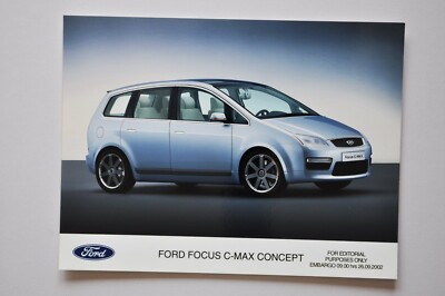 Car Press Photo - 2002 Ford Focus C-Max Concept Prototype - Metallic Side View