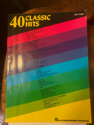 40 Classic Hits Easy Piao Hal Leonard Publishing Paperback