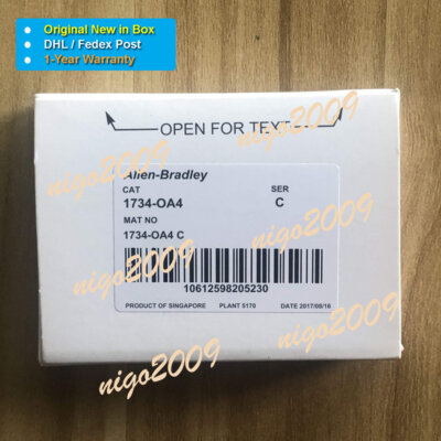 1PC New in Box 1734-OA4 SER C 1734OA4 1734 OA4 I/O 4 Point Digital Output Module