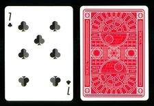 Playing card Star Wars Dark Side Red - 7 of Clubs ZT 24