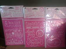 Plaid Embossing Stencils 3 Different Designs One Low Price NEW