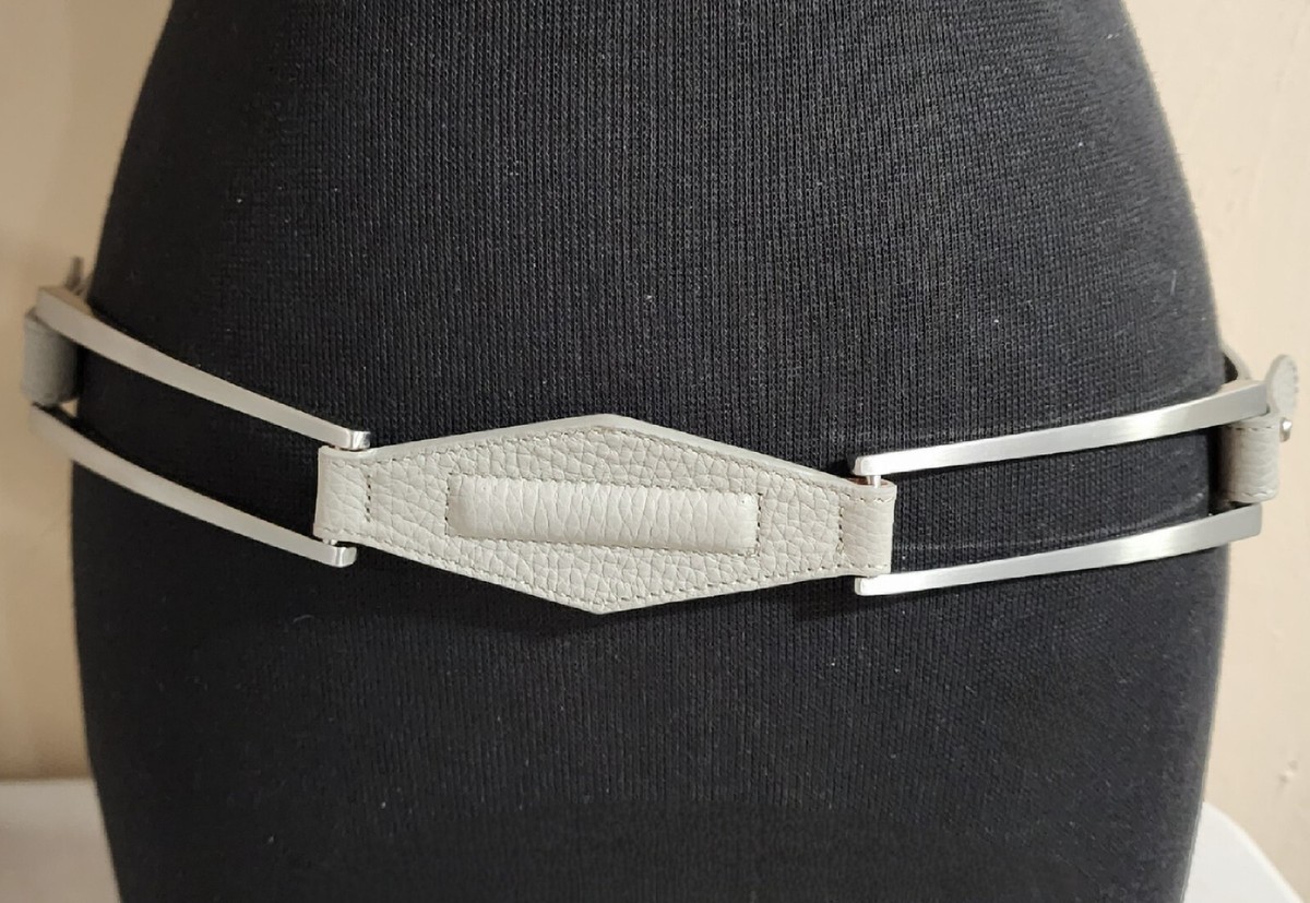 New Worth Genuine Italian Leather Belt Investments Genuine Italian Calfskin Leather Lined Belt  main image 4