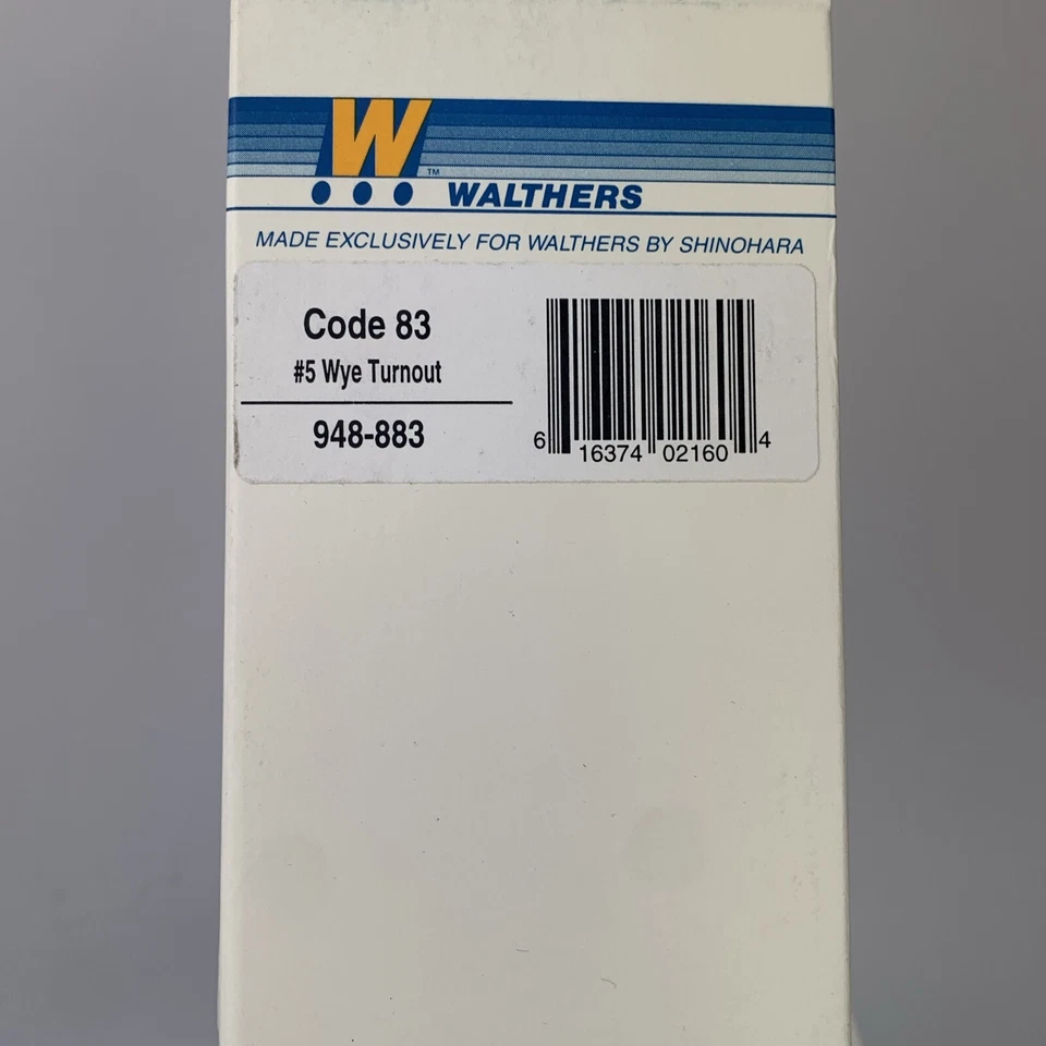 HO Walthers 948-883 Code 83 #5 Wye Turnout Nickel Silver NIB - Image 2 of 4