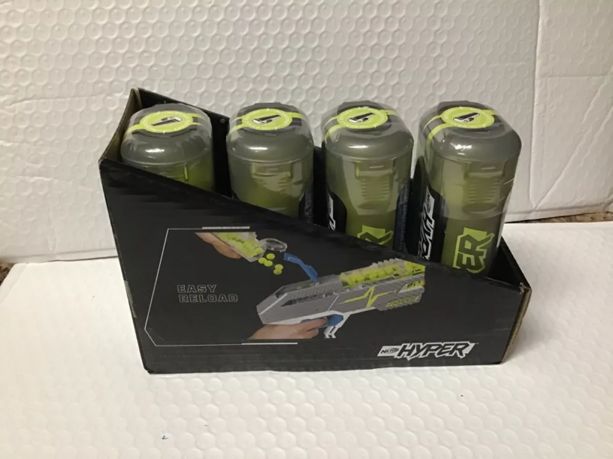Nerf Hyper 50 Round Refill Reload Canister 4 PACK BOX 200 ROUNDS NEW