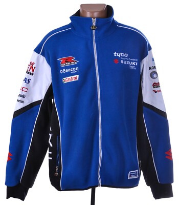 TYCO TEAM SUZUKI MOTO RACING FLEECE JACKET SIZE L | eBay UK