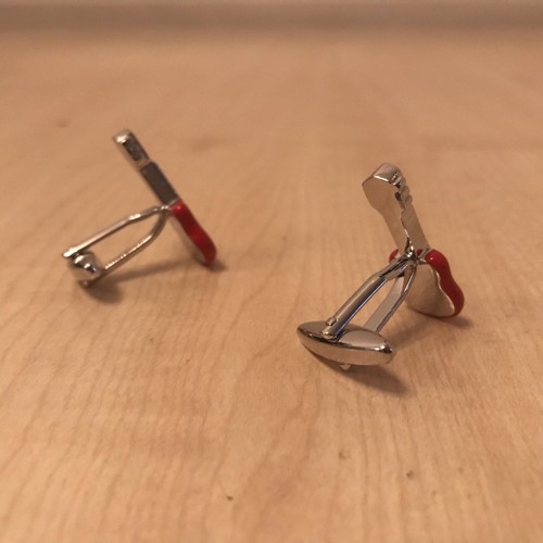 BOUTONS DE MANCHETTE GUITARE ÉLECTRIQUE BONNE QUALITÉ LIVRAISON GRATUITE UK PAIRE NEUVE - Photo 4/12