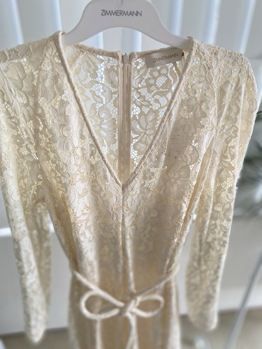 ZIMMERMANN Matchmaker Lace Sheath Dress in Cream • Size 1 / AU 10 / US 6 • BNWT - Picture 14 of 14