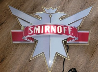 SMIRNOFF  LED-Leuchtreklame / XL Ausführung 70cmx 50cm  /selten