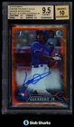 2016 BOWMAN CHROME VLADIMIR GUERRERO JR 1ST PROSPECT AUTO ORANGE REF /25 BGS 9.5