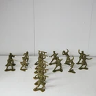 Vintage Marx WW2 Soviet Infantry Soldiers Lot Army Men 16 Figures 6 Poses