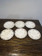 Vintage Copeland Spode Wicker Dale Plates Set of 6 England Floral