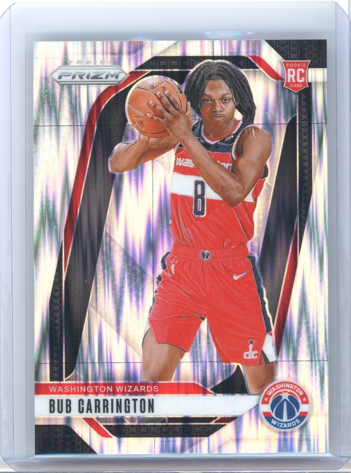 2024-25 Panini Prizm Bub Carrington #244 Skewed Prizm /249 RC
