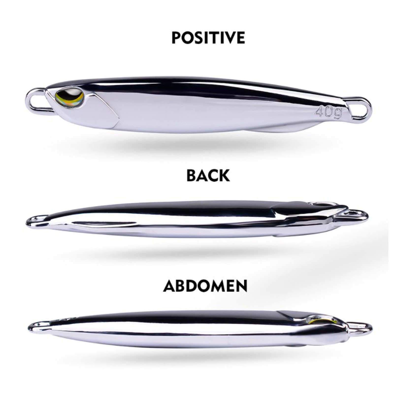 Lure Bait Electroplated Iron Plate Metal Rotating Ice Fishing Tackle For