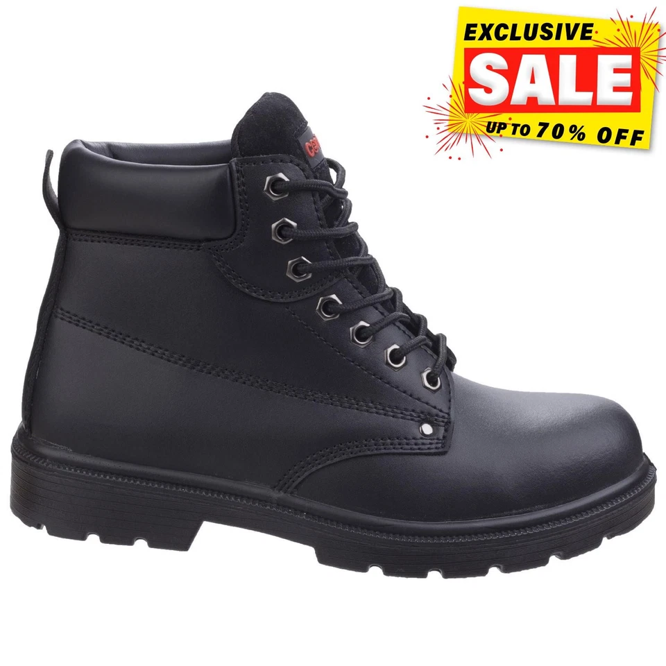 Centek FS331 Classic Ankle S3 Protective Work Black Safety Boot Black