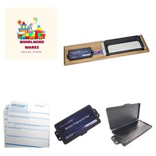Fingerprinting Kit - 100 FD-258 Cards, Ink Pad Sturdy Wooden Base