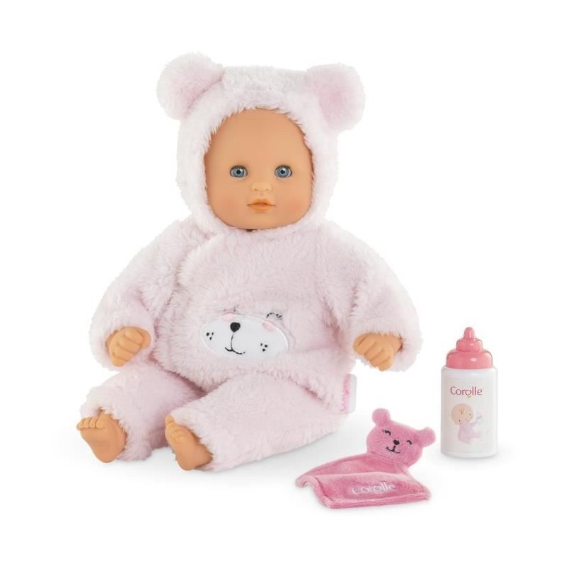 Poupon Corolle Bébé Calin Ourson d'Amour jouet imitation 30cm corps souple