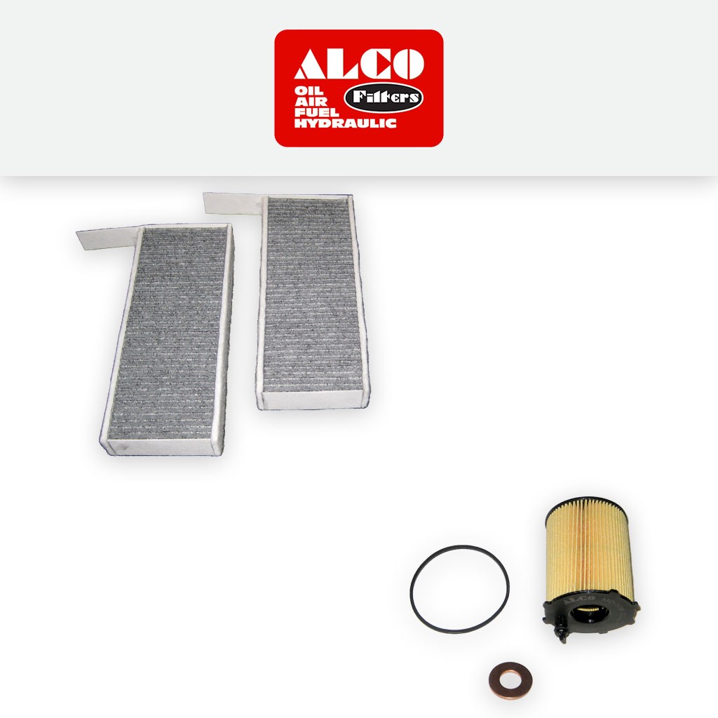 SERVICE KIT for PEUGEOT 308 1.6 HDI ALCO OIL CABIN FILTERS (2013-2018)