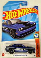 2022 Hot Wheels Blue '15 Dodge Challenger SRT 235/250 Muscle Mania 6/10