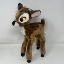 Vintage 1980's Disneyland Walt Disney World Parks Bambi Large Plush 15" Stuffed
