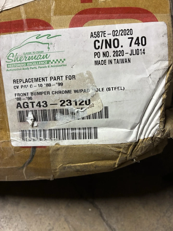 Parachoques delantero Sherman Parts 900-90-1T cromado 98-99 FS GM camionetas 92-99 varios Foto 4 de 4