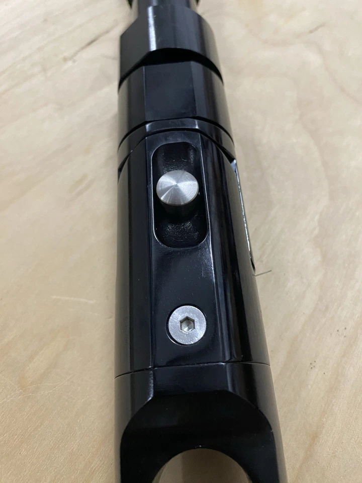 Culata de varilla ajustable en alta mar personalizada - #2 con tuerca de virola. 2 posiciones - negro Foto 3 de 4