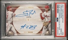 2021 Topps Definitive Scott Rolen Alec Bohm Dual Autograph DAC-RB   /35   PSA 10