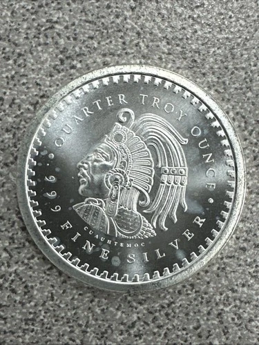 Aztec Calendar 1/4 oz .999 Fine Silver BU