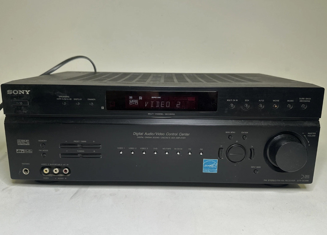 Sony STR-DE598 6.1 Channel Surround Sound AM/FM Audio/Video 