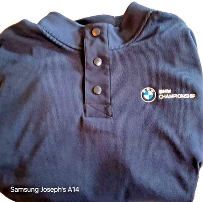 Men's Adidas Go-To Cozy Pullover Navy XXL w/BMW Championship Logo