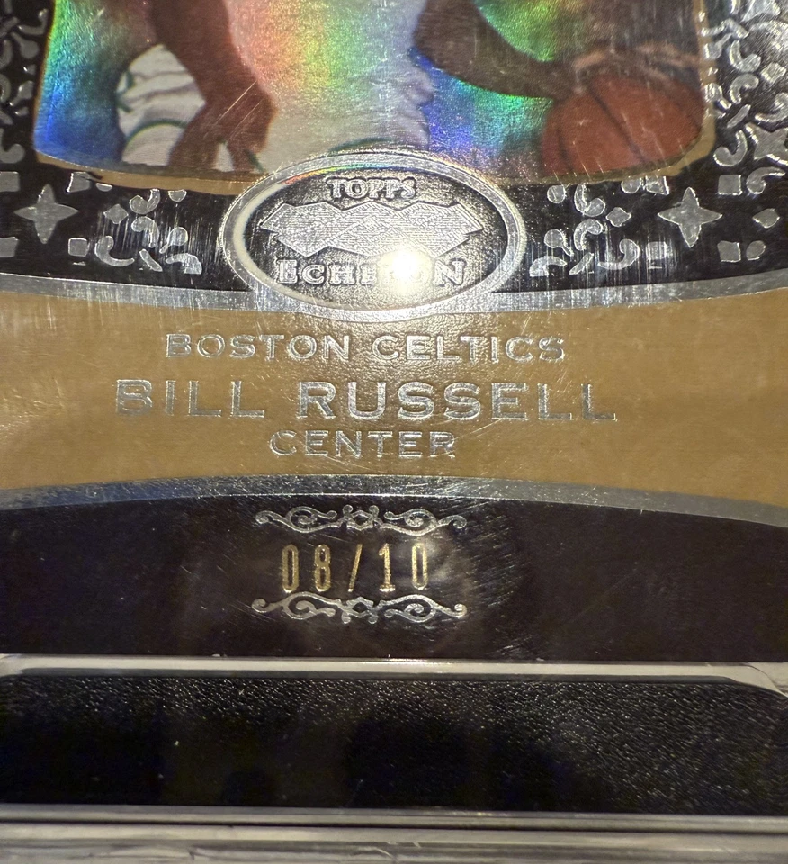 2007-08 Topps Echelon - #42 Bill Russell GOLD /10 RARE SGC 7 Boston Celtics - Image 3 of 4