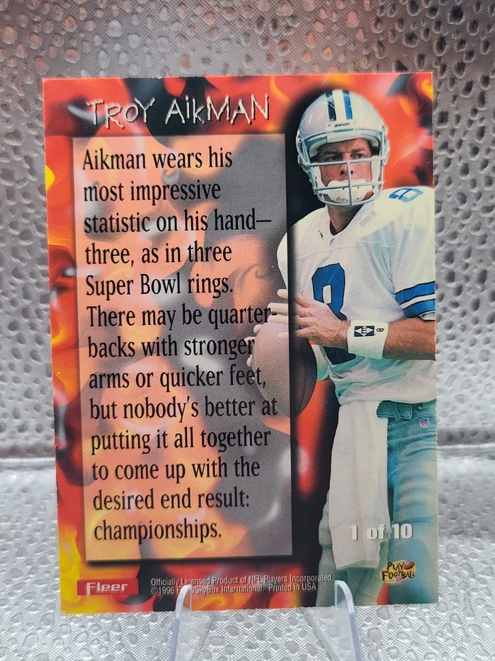 1996 Fleer Molten Metal Football Complete Insert Set + Brett Favre S2 Sample HOF - Image 3 of 4