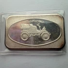 Vintage Cadillac 1903 1 Troy Oz .999 Fine Silver Art Bar Classic Automobile