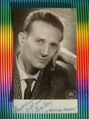 Ralf or Rolf Elby, GDR autograph card current camera star photo