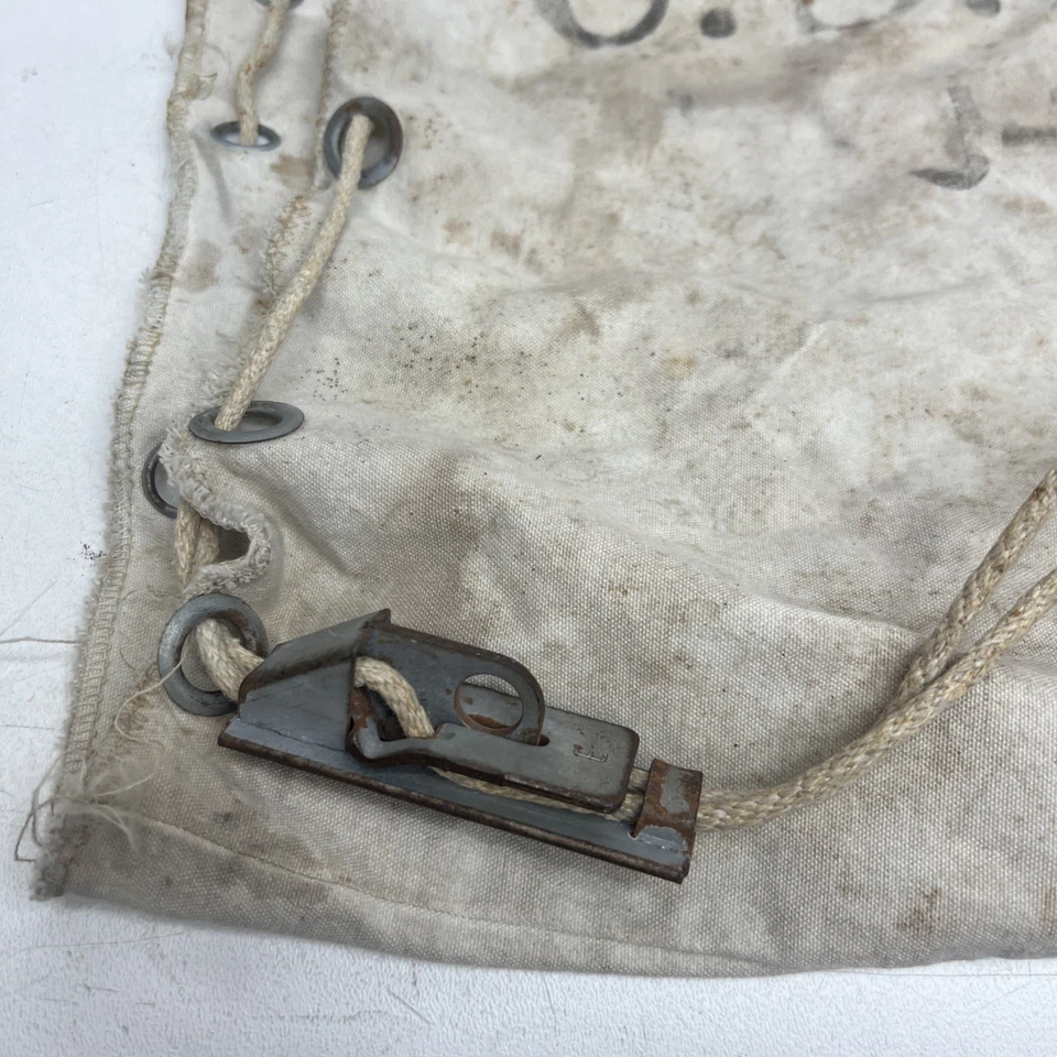 Винтажная холщовая сумка мешок на шнурке внутренняя почта США - коллекционная - Изображение 2 из 4