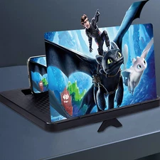12" Screen Magnifier for Cell Phone 2025 Newest Version 3D HD Video Amplifier