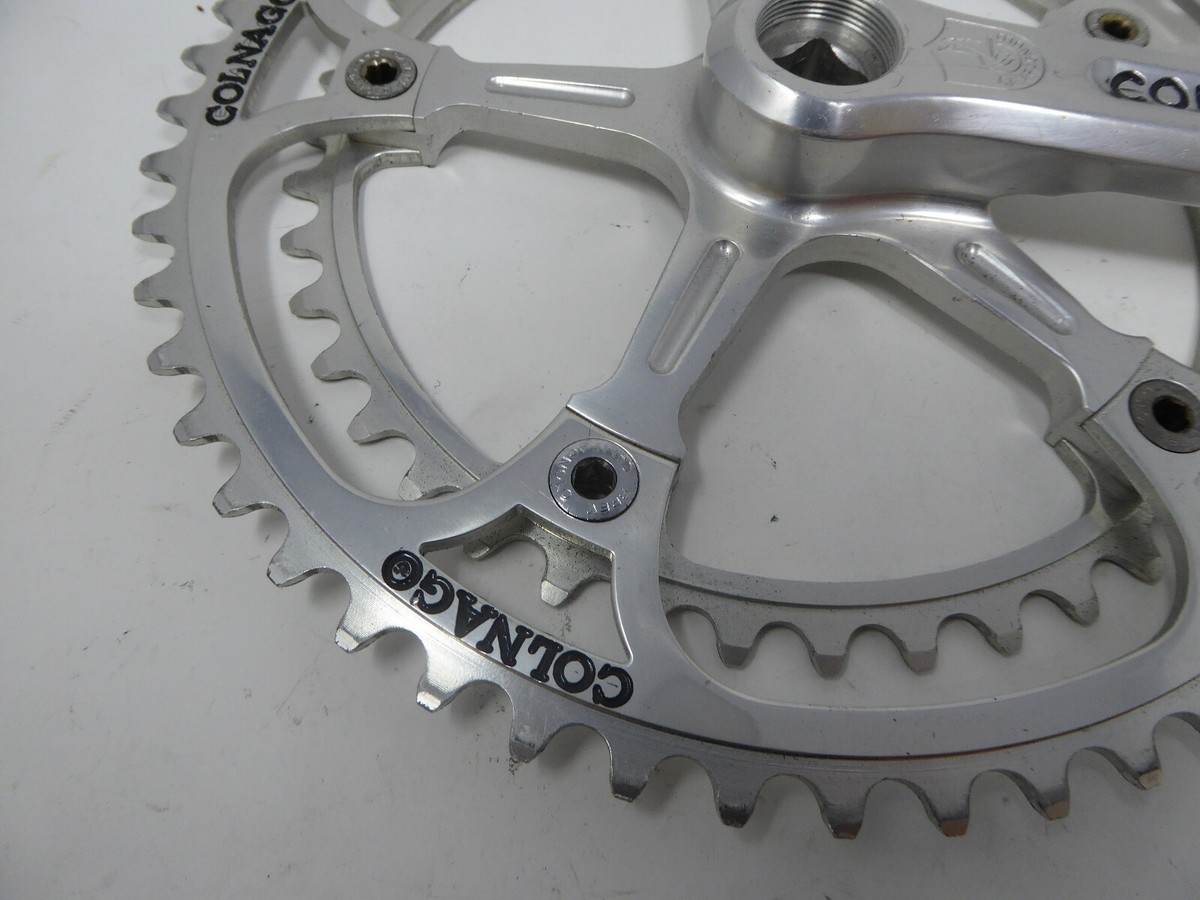 Vintage Campagnolo Crankset with Ernesto Colnago Panto 170mm 52/42