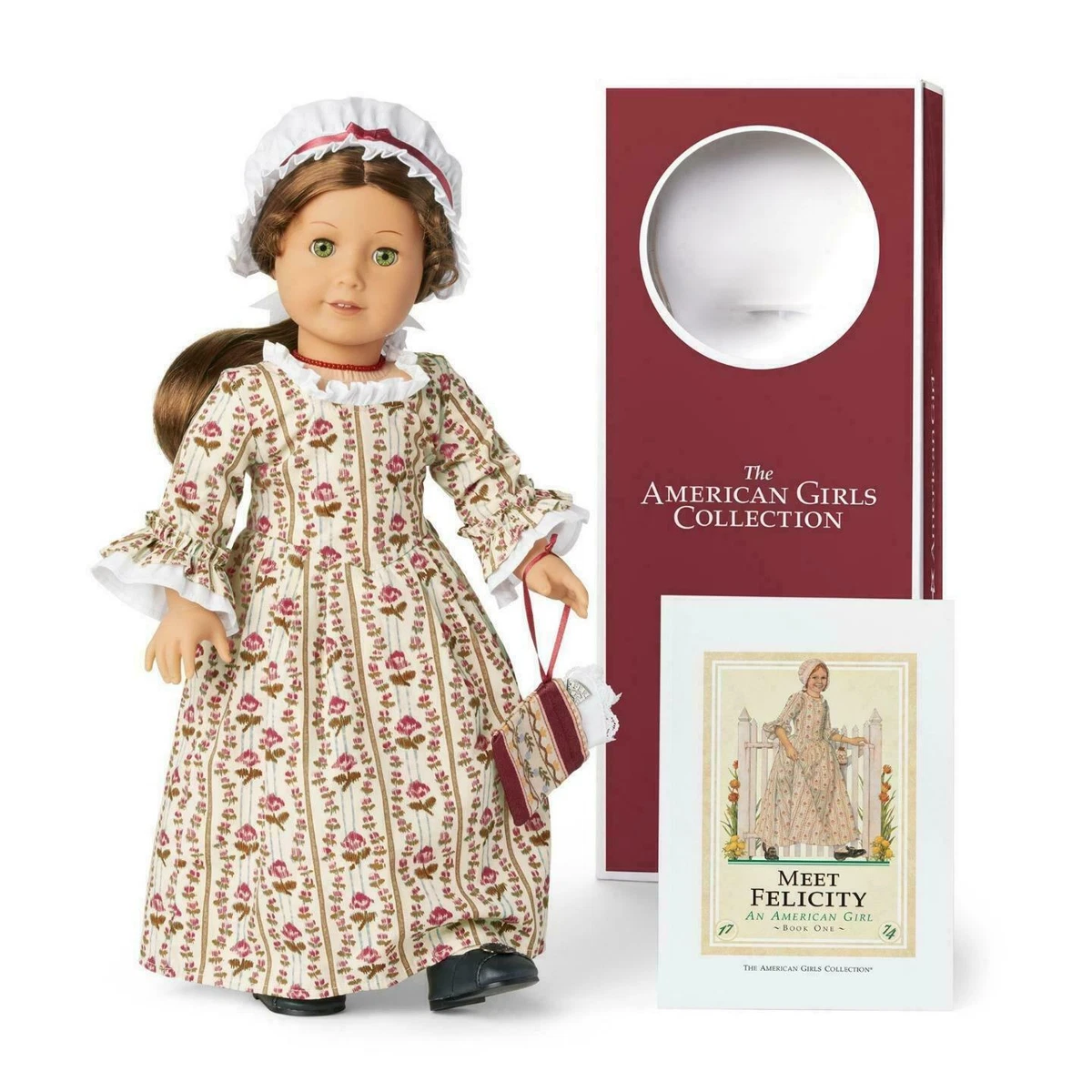 American Girl FELICITY DOLL 35th Anniversary Rose Garden Dress Accessories  Book