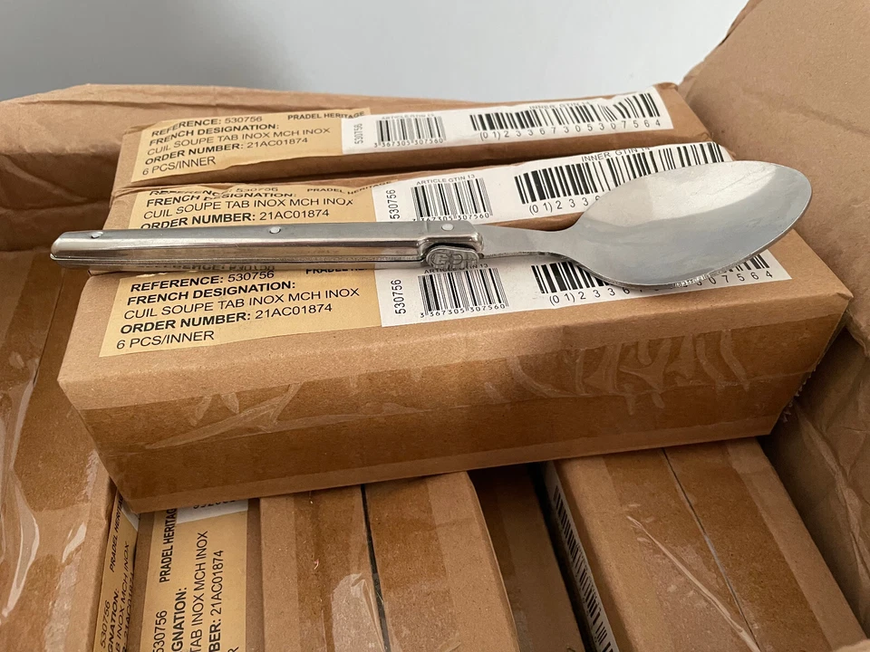 LOT REVENDEUR NEUF 60 cuillères à soupe Inox Pradel Heritage référence 530756 - Photo 2/4