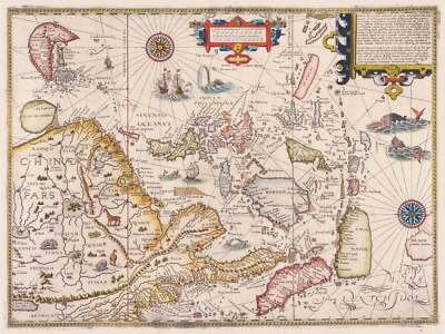 1596 Exacta & Accurata Delineatio cum Orarum Maritimarum...