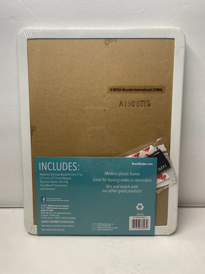 The Board Dudes Magnetic Dry Erase Board • 8.5 In x 11 In - Image 2 of 2