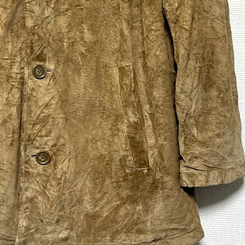 Roundtree & Yorke Genuine Leather Jacket Brown Button-Up Vintage L Outerwear - Picture 14 of 15