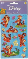 Vintage Disney Licensed Sandylion TIGGER stickers 2 Sheets 96994 Fast FREE Ship 