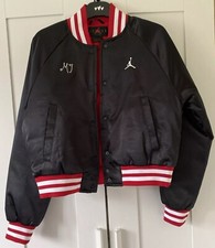 Jordan Red And Black Baseball Jacket Size Xs Vgc