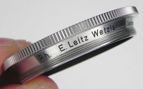 Leica GECOO E.Leitz Wetzlar Chrome Rim R.H. Red Filter for Summitar #2 ... MINT - Picture 2 of 5