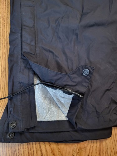 Men’s REI Recreational Equipment Black 100% Nylon Pants Zip Hems XL With Bag - Picture 10 of 13