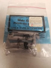 4 pack Water Gremlin Pinch-On Sinkers 11/16 sz PPO-8