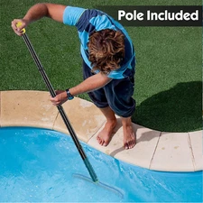 72" long pole Swimming Pool clean Brush with 18" wide Brush Head Nylon Bristles