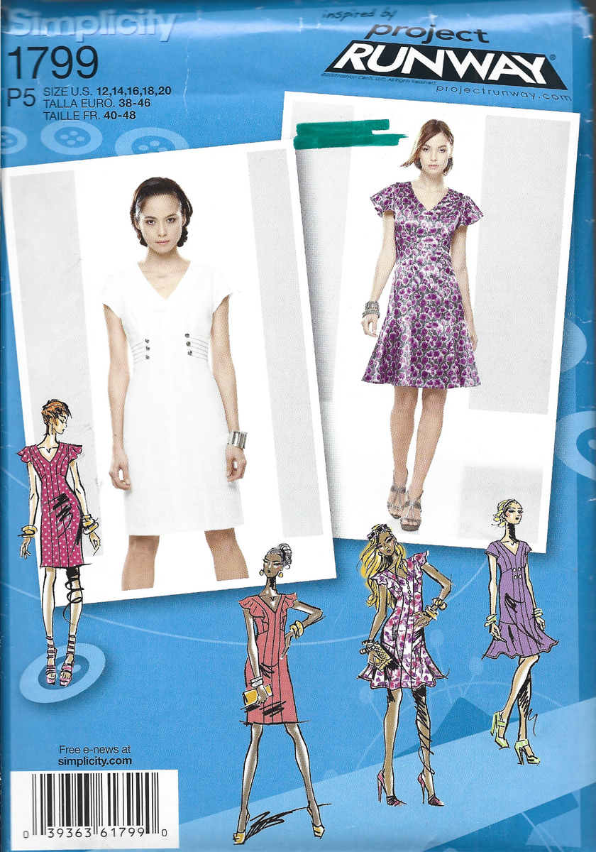 simplicity project runway dress patterns Amazon.com: Simplicity Misses' & Miss Petite Dress Project Runway Collection Pattern : Arts, Crafts & Sewing