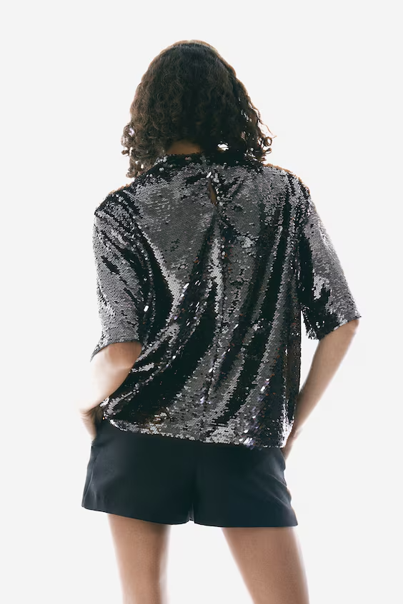 H&M Sequined Top SIze Small NEW WITH TAGS Holiday | eBay