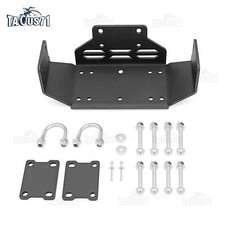 WEISEN Front Bumper Heavy Duty Winch Mount Bracket For Honda Pioneer 500 2015-26